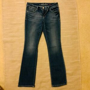 INC International Concepts Dark Blue Flare Jeans